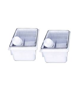 Gabbia di allevamento per roditori da laboratorio, gabbia per animali domestici in acciaio inossidabile, gabbia per trasporto di animali piccoli con cremagliera - Product Image 2