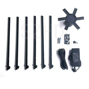 พัดลมโฮโลแกรม 3 มิติ ความละเอียดสูงสุด 1920*1920 พิกเซล ใบพัด 6 ใบ ขนาด 50 ซม. 60 ซม. 70 ซม. 85 ซม. 90 ซม. 100 ซม. อุปกรณ์โฆษณา 3 มิติ พัดลม LED ขนาดใหญ่ - Product Image 6