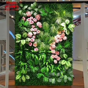 Mur végétal artificiel pour diffusion en direct, <span class=keywords><strong>image</strong></span> populaire des influenceurs, fleurs artificielles, fond de verdure, décoration verticale de pelouse - Product Image 1