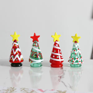 6,7 CM DE ALTO hecho a mano creativo cristal árbol de Navidad adorno de mesa hogar Oficina decoración vacaciones Año Nuevo regalos para niños - Product Image 2