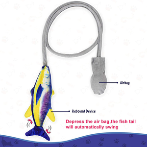 Juguete de Pez Bailarín con Movimiento Certificado por la CE, Juguete Interactivo para Gatos con Simulación Eléctrica de Pez que se Mueve - Product Image 3