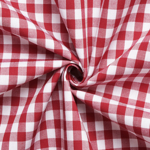 <span class=keywords><strong>Tissu</strong></span> en coton peigné 100% personnalisé, à carreaux gingham tissés plus larges, <span class=keywords><strong>rouge</strong></span>, pour chemises homme, fille et enfant - Vente en gros - Product Image 3