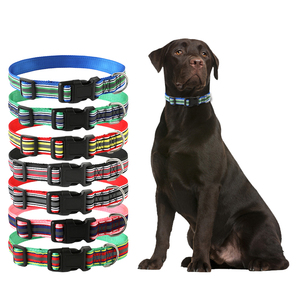 Reflective Webbing Nylon Eco-Friendly Customizable Colors <strong>Pet</strong> <strong>Training</strong> Wholesale <strong>Collars</strong> Designer Buckle Luxury <strong>Dog</strong> <strong>Collar</strong> - Product Image 2