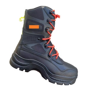 Bottes de pompier en cuir anti-corrosion, anti-acide, anti-épines, résistantes aux hautes températures, thermosoudables, pour le sauvetage et la sécurité - Product Image 1