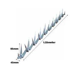 1.25M Lengte Anti Klim Muur Beveiliging Spikes Scheermes Hek Spikes Fabriek