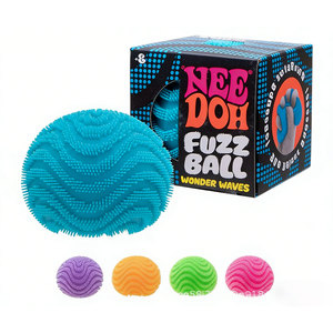 TPR Velvet Soft Fuzz <b>Ball</b> Sensory Toy, Squishy Cloud Stress Relief Fidget Toy for Kids Adults Office Desk Anxiety Gift - Product Image 1
