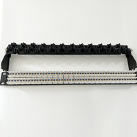Panel Patch UTP Cat6 Tanpa Pelindung 1U 48 Port dengan Jack Keystone RJ45