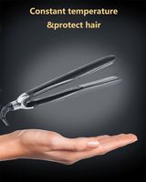 Nueva Plancha de Pelo Eléctrica 2 en 1, Alisadora y Rizador Portátil con Recubrimiento de Cerámica Dorada, Función de Vapor, Mini Plancha Profesional para Mujer
