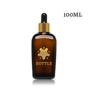 Botellas de Vidrio Ámbar de Alta Calidad para Suero para el Cuidado de la Piel, Cuadradas, de Lujo, con Gotero, de 15 ml, 25 ml, 50 ml, 100 ml, con Serigrafía, para Esencias Cosméticas - Product Image 6