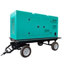Groupe électrogène diesel silencieux sur remorque avec système de protection complet pour environnement industriel extérieur complexe