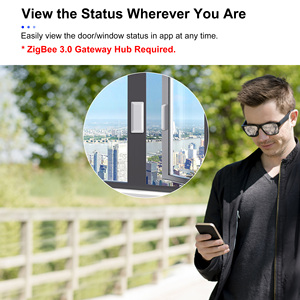 GIRIER Tuya Wireless Contact Detector Supports ZHA Smart Home Security <b>Door</b> Window <b>Sensor</b> <b>Door</b> <b>Sensor</b> - Product Image 4