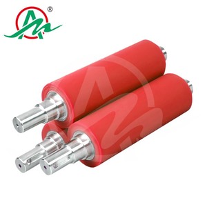 OEM tùy chỉnh công nghiệp Polyurethane Con lăn Silicone cao su chịu mài mòn PU băng tải con lăn mang in ấn con lăn cao su - Product Image 4