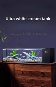 Aquarium rectangulaire moderne en gros, lumière ultra blanche, verre 7L, filtre latéral pour aquarium, système auto-circulant, boîte - Product Image 2