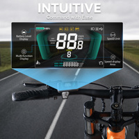 Pantalla LCD a color Yolin YL61F de fábrica para bicicleta eléctrica, pantalla completa de 2.6 pulgadas, 36V 48V 70nits IP66, protocolo UART, completamente nueva.