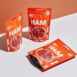 Pochette d'emballage <span class=keywords><strong>de</strong></span> boulettes congelées <span class=keywords><strong>de</strong></span> fruits <span class=keywords><strong>de</strong></span> mer scellées à dos en plastique imprimé personnalisé sac <span class=keywords><strong>de</strong></span> <span class=keywords><strong>jambon</strong></span> <span class=keywords><strong>de</strong></span> viande avec votre logo - Product Image 2
