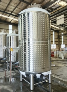 Cuve de fermentation <span class=keywords><strong>en</strong></span> acier inoxydable de 2000 L pour vin mousseux avec enveloppe à plaques convexes et concaves, utilisable dans les vignobles, brasseries et caves à vin - Product Image 6