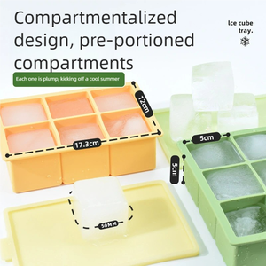 Mềm Linh Hoạt Silicone <span class=keywords><strong>Ice</strong></span> <span class=keywords><strong>Cube</strong></span> Khay Với Nắp Rò Rỉ Bằng Chứng Cho Tủ Đông Nhà Bếp Cocktail Whiskey <span class=keywords><strong>Ice</strong></span> Khuôn Mẫu - Product Image 3