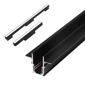 Oberflächen montiertes eingebettetes nicht dekoratives Pendel schienen beleuchtungs <span class=keywords><strong>system</strong></span> mit magnetischen Leuchtdioden auf Magnets chiene - Product Image 2