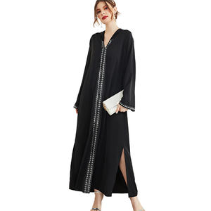 Abaya de l'Aïd, Kaftan de Dubaï, Caftan Marocain, Robe Musulmane, Abayas de Turquie <span class=keywords><strong>pour</strong></span> Femmes, Vêtements Islamiques Européens, <span class=keywords><strong>Djellaba</strong></span> <span class=keywords><strong>Femme</strong></span> - Product Image 2