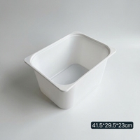 Boîte de rangement en plastique PP pour jouets avec rebord latéral, plusieurs hauteurs, pour chambre d'enfant, maternelle, maison, garage, rangement d'articles divers