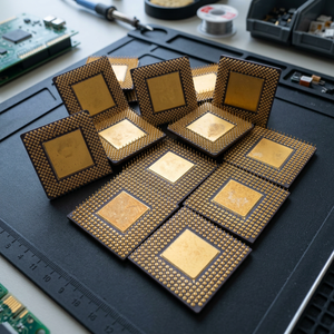 Procesadores Intel de cerámica SCRAP con pines doblados para recuperación de oro DX2 DX4 - Product Image 1