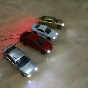 Красочные современные миниатюрные пластиковые модели автомобилей песочный стол материалы ремесленные принадлежности современные пластиковые профили - Product Image 1
