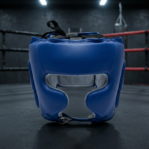 Protège-tête de boxe en cuir/PU de qualité supérieure avec logo personnalisé, protection intégrale du visage et des joues absorbant les chocs, Yamu HG0004 Arts martiaux - Product Image 2