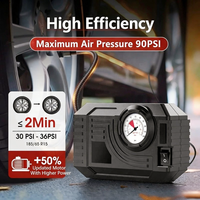Nouveau compresseur d'air portable pour voiture 12V avec manomètre numérique, moniteur de pression des pneus, arrêt automatique, certifié ABS CE pour les situations d'urgence