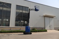 Plateforme élévatrice sur chenilles Berui AMWP9C 7100 en acier électrique, hauteur de plateforme maximale de 9 m pour conditions extérieures difficiles