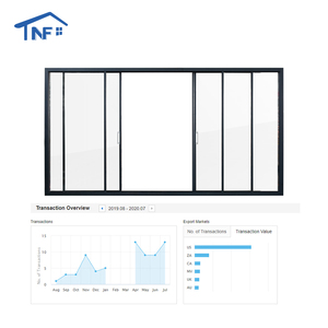 Portes coulissantes NF modernes en bois massif et aluminium avec double vitrage trempé et moustiquaire en fibre de verre, <span class=keywords><strong>isolation</strong></span> <span class=keywords><strong>phonique</strong></span> pour jardin et intérieur - Product Image 4
