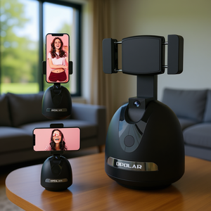 Support de téléphone intelligent Opolar avec rotation à 360 degrés, fixation sur bureau et suivi automatique pour vlogging et streaming en direct - Product Image 2