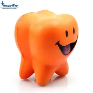 स्वनिर्धारित लोगो के साथ दांत के आकार का विरोधी तनाव गेंद
