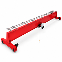 Pont roulant monopoutre de 3 tonnes avec palan électrique à câble à double vitesse pour atelier