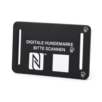 Maßgefertigtes Umweltfreundliches NTAG213 NFC Silikon-Haustier-Tag mit QR-Code zur Hundeidentifikation, Verlustvermeidung und Zugangskontrolle
