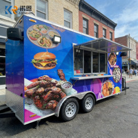 Camion de restauration mobile 2026 à vendre, remorque traînante en acier inoxydable pour glaces et snacks, kiosque alimentaire