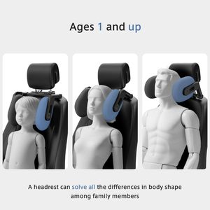 Almohada mejorada para reposacabezas de coche, soporte para la cabeza y el cuello, solo apta para reposacabezas de asiento de coche con soporte ajustable para dormir. - Product Image 4