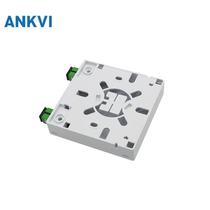 กล่องต่อสายไฟเบอร์ออปติก 86 หน้าแผง 2 พอร์ต SC FP86 FTTH กล่องติดผนัง 86x86 มม. - Product Image 4