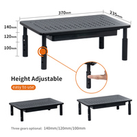 CHARMOUNT support ergonomique pour ordinateur de bureau, hauteur réglable, support pour moniteur avec tiroir