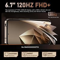 Teléfono Inteligente Robusto Oukitel Wp200 Pro 24GB+1TB Pantalla BOE LCD Amoled FHD+ de 6.7" Batería de 8800mAh 45W 120Hz 32MP+108MP 5G Octa Core