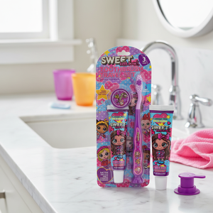 Set da Viaggio Oral Fusion per Bambini, 3 Spazzolini con Setole in Nylon e Manico in Plastica per Uso Domestico - Product Image 3