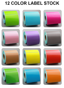 Hot bán bán buôn trực tiếp nhãn nhiệt 2x1inch 50x25 mét màu tự dính Sticker dầu chống thấm nước kháng khuyến mãi miễn phí - Product Image 5