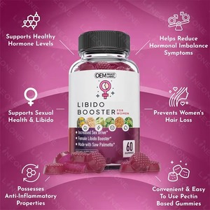 Gomitas de Suplemento Natural <span class=keywords><strong>para</strong></span> Mujeres OEM, Apoyo a la Libido, Fórmula Herbal con Vitaminas <span class=keywords><strong>para</strong></span> <span class=keywords><strong>el</strong></span> Equilibrio Hormonal, Apoya la Energía - Product Image 4
