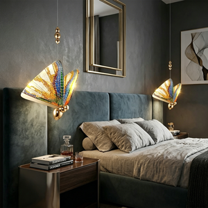 Indoor Acrylic Led Ceiling Light Hotel Bedroom 6W Butterflies Pendant Light Customization Decoration Chandeliers - Product Image 4