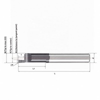 Barre de perçage à rainurer MFR pour acier, outils de perçage CNC de petit diamètre, tournage de précision, anti-vibration, rigide, vente en gros
