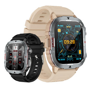 Orologio intelligente da uomo grande schermo quadrato per sport esterni Fitness monitoraggio del movimento del sonno in Silicone IP67 per avventure all'aria aperta - Product Image 3