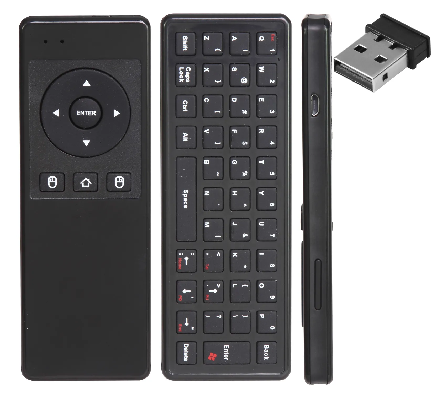 Giroscopio-teclado inteligente con sensor G, mando a distancia para Smart TV box, novedad, venta al por mayor, botón de silicona, PC