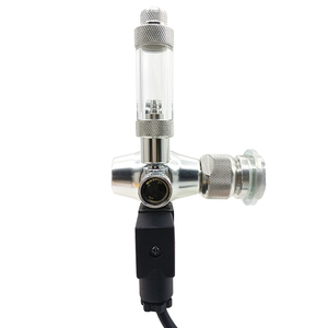 Regulador de presión de acuario de aluminio de doble etapa Válvula de ajuste de acero inoxidable de precisión Regulador de burbuja de solenoide de CC ajustable - Product Image 4