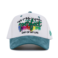 Gorra de Béisbol de 5 Paneles con Logotipo Bordado en 3D Personalizado, Estilo Estructurado, de Algodón de Dos Tonos y Visera de Gamuza, Venta al Por Mayor de Fábrica