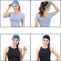 Bandeau de sport unisexe pliable en polyester à motif écossais avec logo personnalisé - Anti-humidité et multifonctionnel pour l'exercice et l'entretien des cheveux
