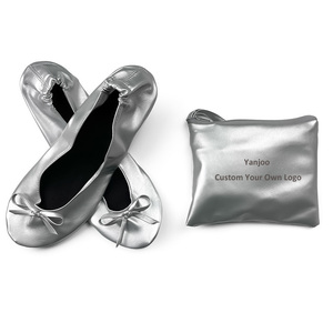 <span class=keywords><strong>Scarpe</strong></span> da ballo pieghevoli personalizzabili con logo, MOQ ridotto, per ragazze, con custodia arrotolabile, <span class=keywords><strong>scarpe</strong></span> da donna per matrimonio - Product Image 6